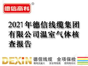 2021年德信線纜集團(tuán)有限公司溫室氣體核查報(bào)告